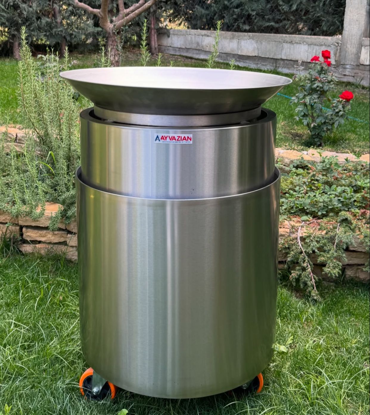 falafel fryer on cabinet